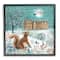 Stupell Industries Squirrel Watching Santa Claus Framed Giclee Art